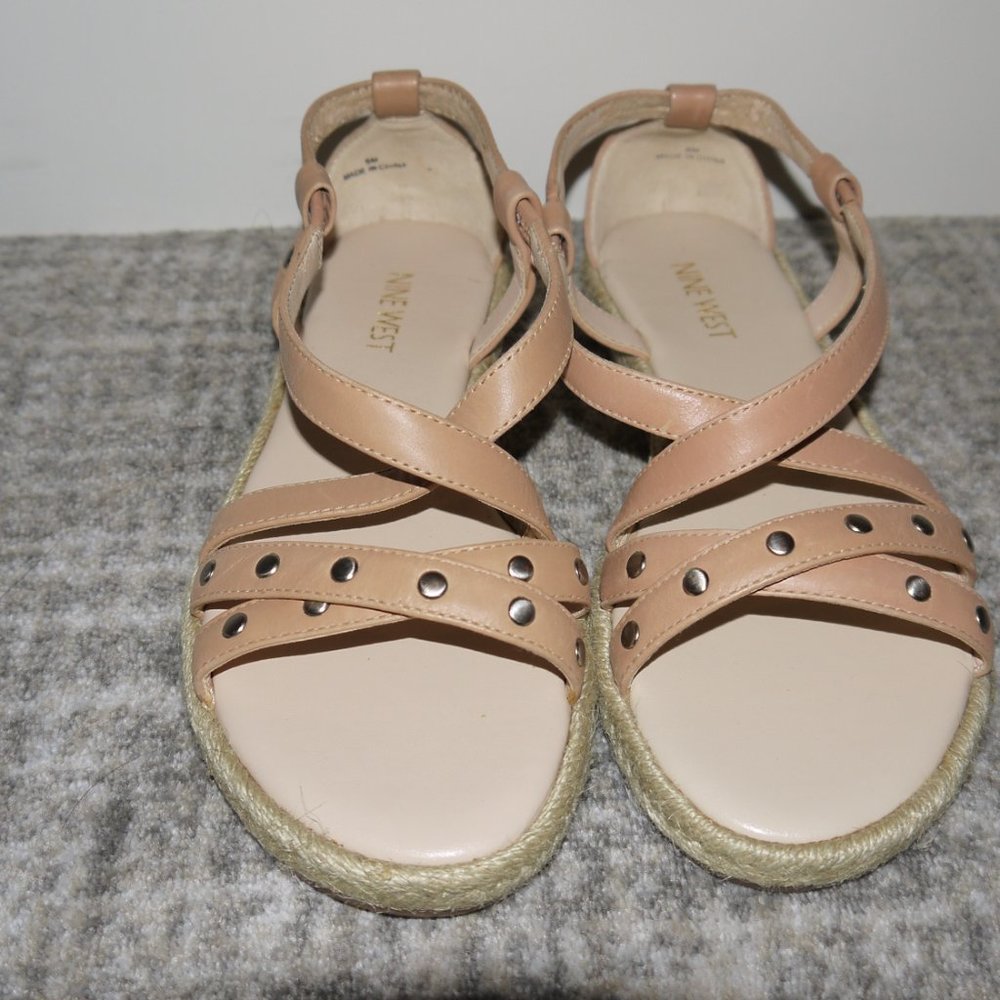 Nine West Sandals, size 6, tan